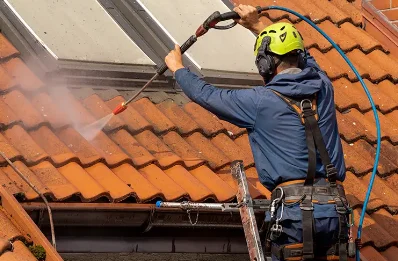 Démoussage et hydrofuge de toiture à Coubron